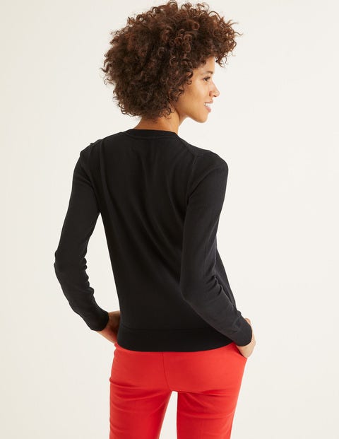 Amelia Crew Cardigan - Black Amelia Crew Cardigan - Black