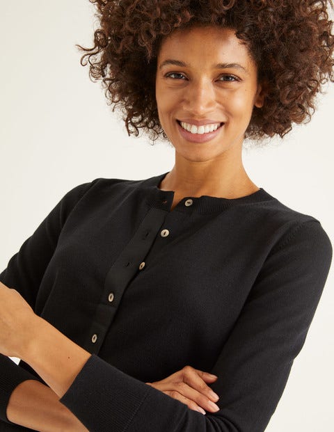 Amelia Crew Cardigan - Black Amelia Crew Cardigan - Black