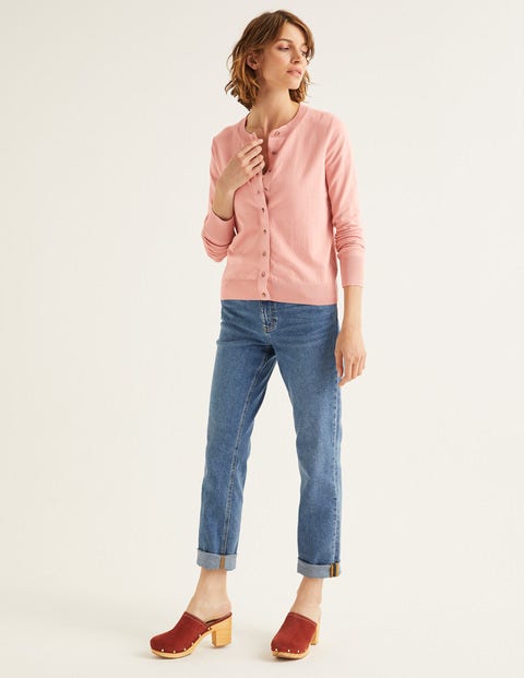 Amelia Crew Cardigan - Chalky Pink Amelia Crew Cardigan - Chalky Pink