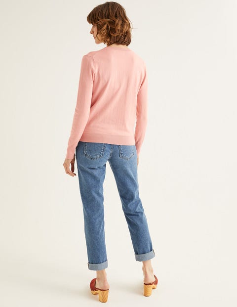 Amelia Crew Cardigan - Chalky Pink Amelia Crew Cardigan - Chalky Pink