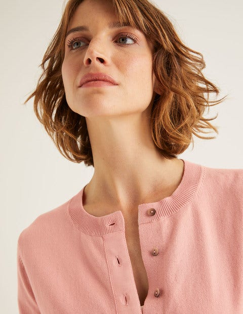 Amelia Crew Cardigan - Chalky Pink Amelia Crew Cardigan - Chalky Pink