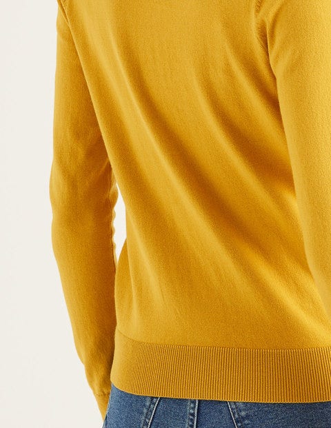 Amelia Crew Cardigan - Saffron Amelia Crew Cardigan - Saffron