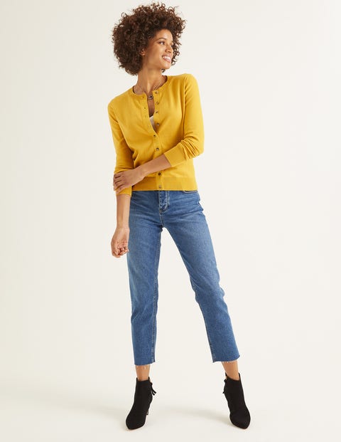 Amelia Crew Cardigan - Saffron Amelia Crew Cardigan - Saffron