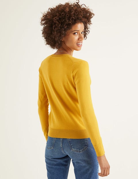 Amelia Crew Cardigan - Saffron Amelia Crew Cardigan - Saffron