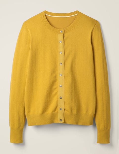 Amelia Crew Cardigan - Saffron Amelia Crew Cardigan - Saffron