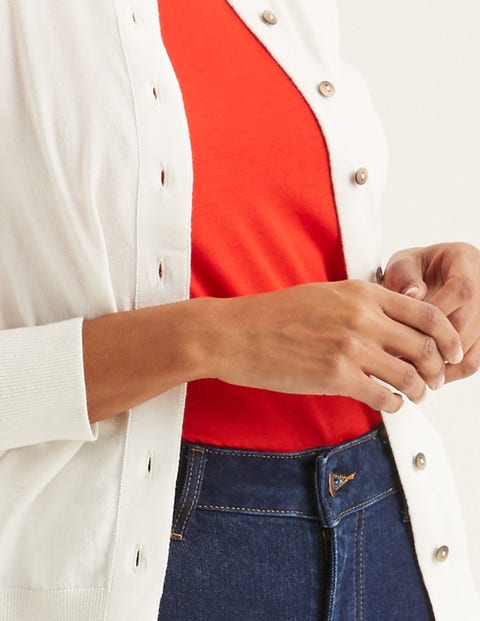 Amelia Crew Cardigan - Ivory Amelia Crew Cardigan - Ivory