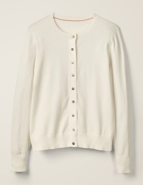 Amelia Crew Cardigan - Ivory Amelia Crew Cardigan - Ivory