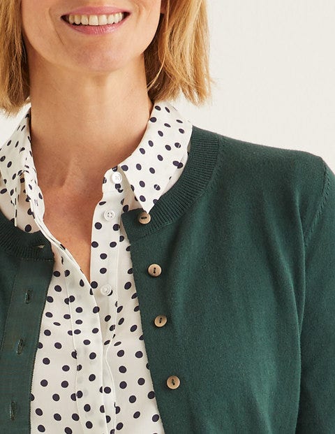 Amelia Crew Cardigan - Midnight Green Amelia Crew Cardigan - Midnight Green