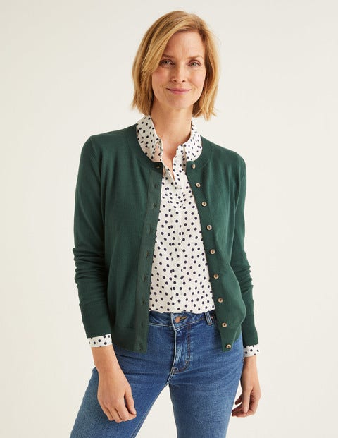 Amelia Crew Cardigan - Midnight Green Amelia Crew Cardigan - Midnight Green