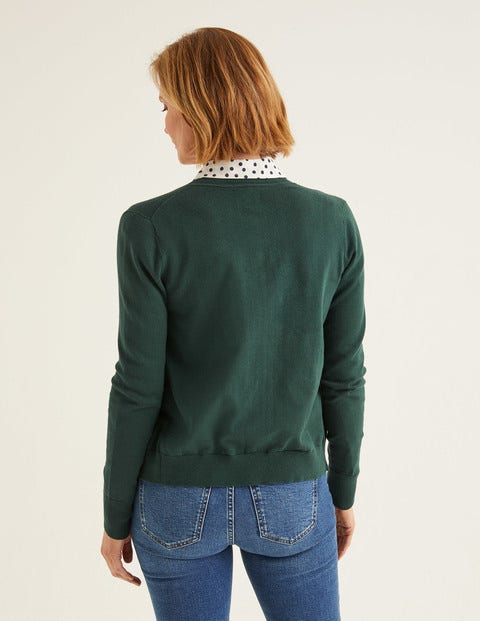 Amelia Crew Cardigan - Midnight Green Amelia Crew Cardigan - Midnight Green