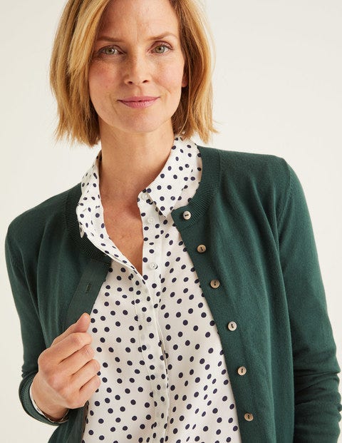 Amelia Crew Cardigan - Midnight Green Amelia Crew Cardigan - Midnight Green