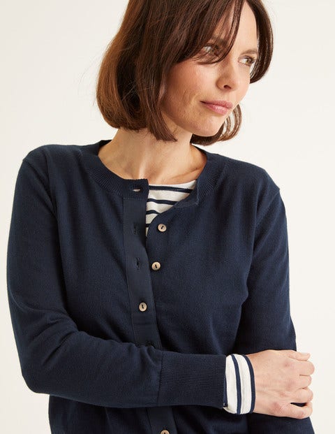 Amelia Crew Cardigan - Navy Amelia Crew Cardigan - Navy