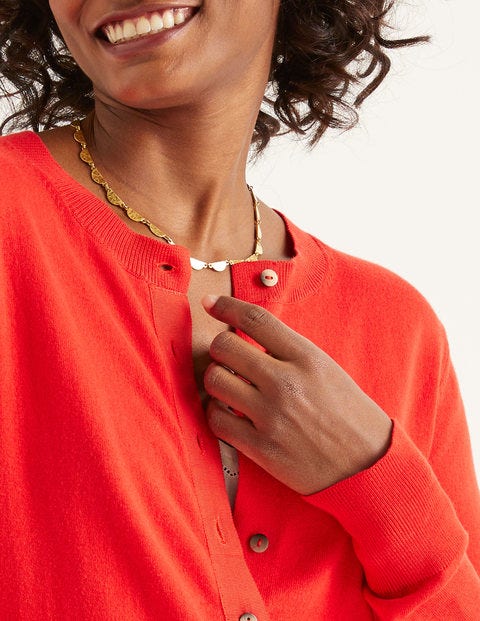Amelia Crew Cardigan - Post Box Red Amelia Crew Cardigan - Post Box Red