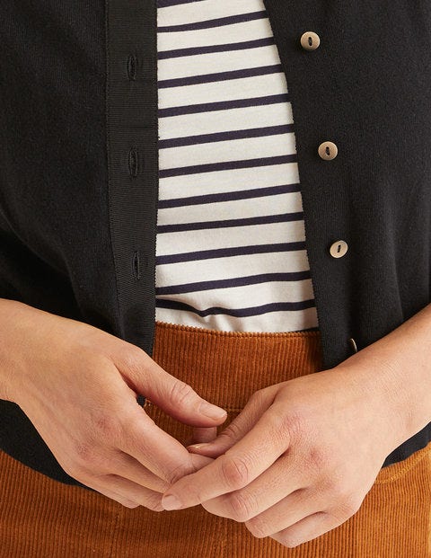 Amelia Kurzer Cardigan - Schwarz Amelia Kurzer Cardigan - Schwarz