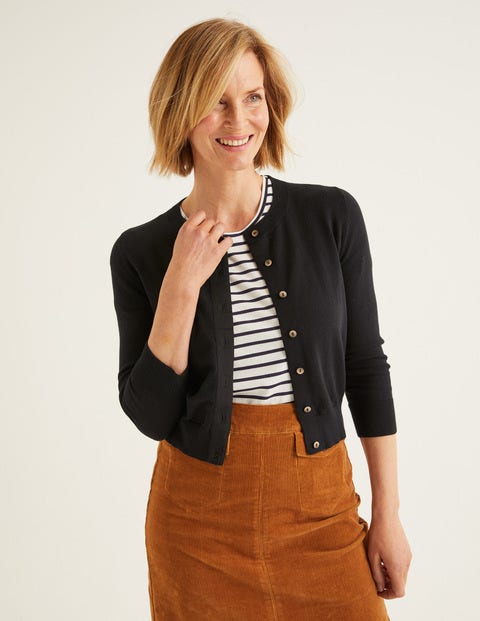 Amelia Kurzer Cardigan - Schwarz Amelia Kurzer Cardigan - Schwarz