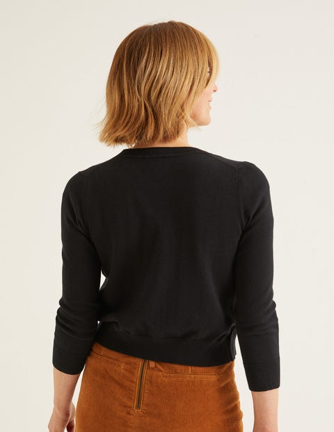 Amelia Kurzer Cardigan - Schwarz Amelia Kurzer Cardigan - Schwarz