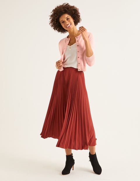 Amelia Crop Cardigan - Chalky Pink Amelia Crop Cardigan - Chalky Pink