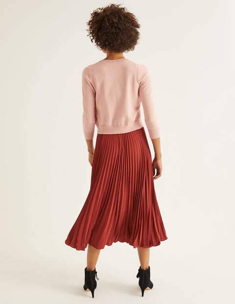 Amelia Crop Cardigan - Chalky Pink Amelia Crop Cardigan - Chalky Pink