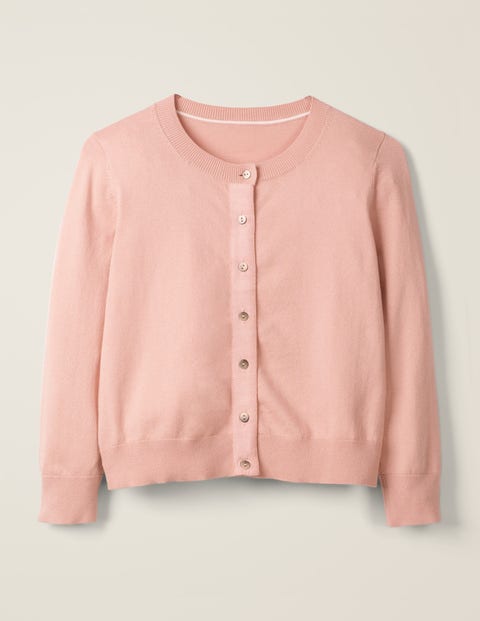 Amelia Crop Cardigan - Chalky Pink Amelia Crop Cardigan - Chalky Pink