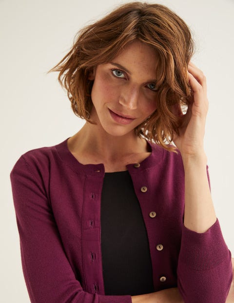 Amelia Crop Cardigan - Ruby Ring Amelia Crop Cardigan - Ruby Ring