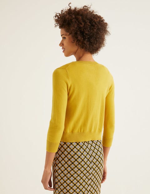 Amelia Crop Cardigan - Saffron Amelia Crop Cardigan - Saffron