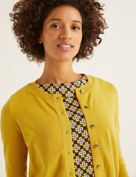 Amelia Crop Cardigan - Saffron Amelia Crop Cardigan - Saffron