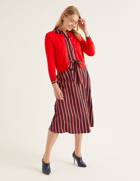 Amelia Crop Cardigan - Postbox Red Amelia Crop Cardigan - Postbox Red