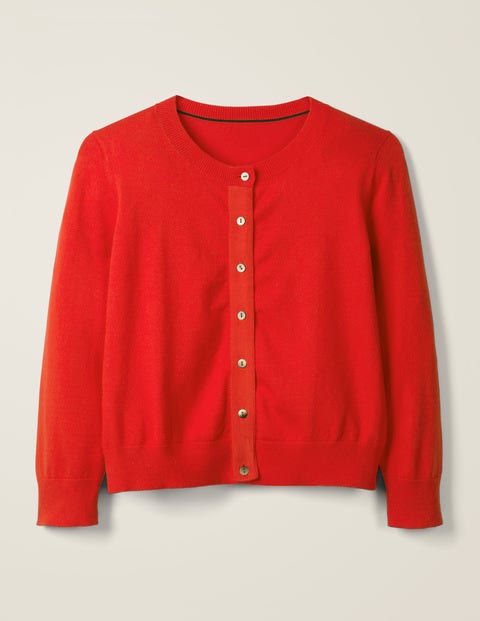 Amelia Crop Cardigan - Postbox Red Amelia Crop Cardigan - Postbox Red