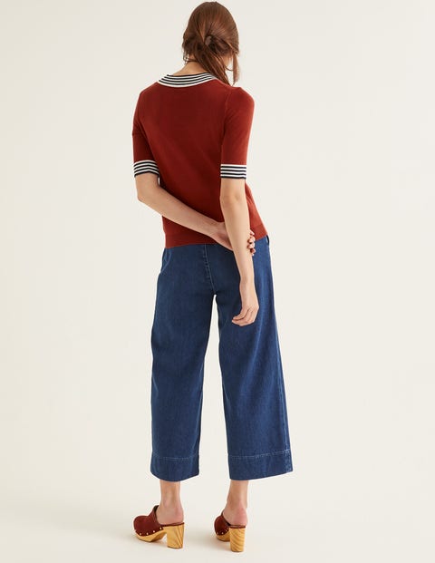 Rachel Knitted Tee - Conker Rachel Knitted Tee - Conker