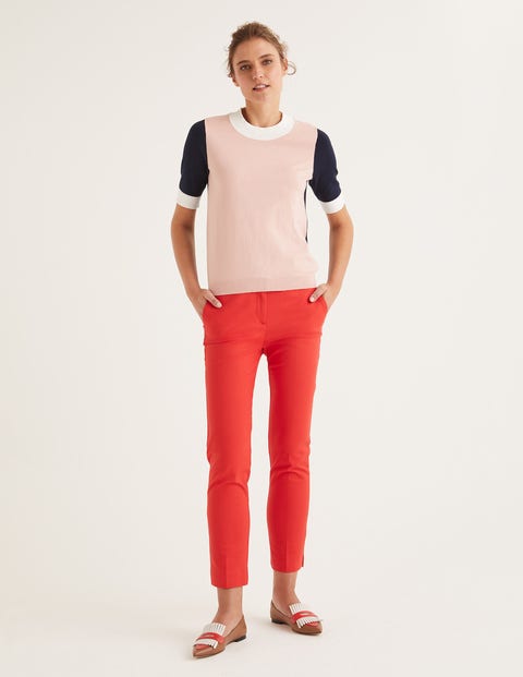 Rachel Knitted Tee - Chalky Pink Colourblock Rachel Knitted Tee - Chalky Pink Colourblock