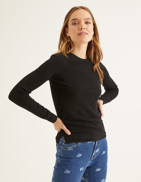Cashmere Crew Neck Sweater - Black Cashmere Crew Neck Sweater - Black