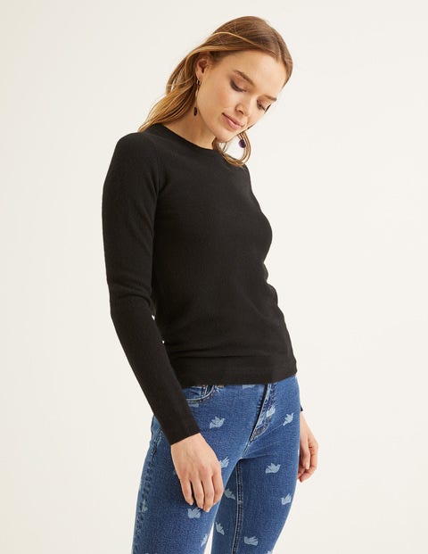 Cashmere Crew Neck Sweater - Black Cashmere Crew Neck Sweater - Black
