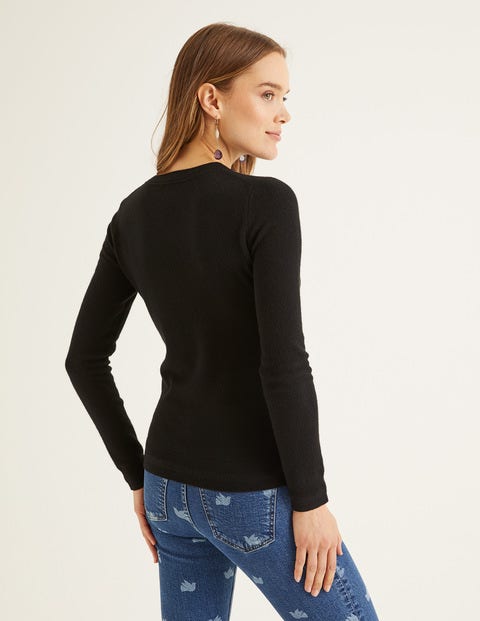 Cashmere Crew Neck Sweater - Black Cashmere Crew Neck Sweater - Black