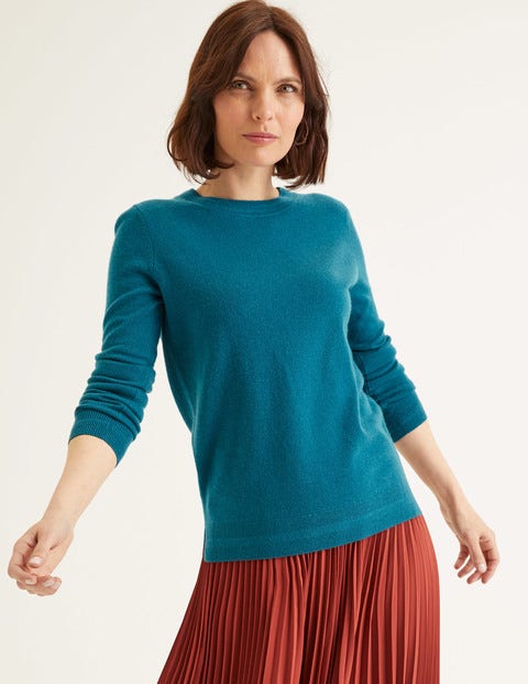 Cashmere Crew Neck Jumper - Baltic Cashmere Crew Neck Jumper - Baltic