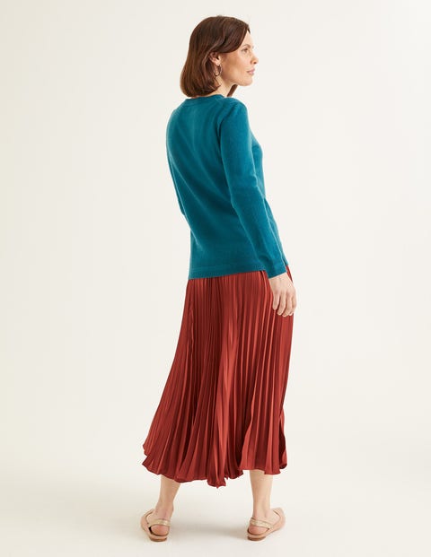 Cashmere Crew Neck Jumper - Baltic Cashmere Crew Neck Jumper - Baltic