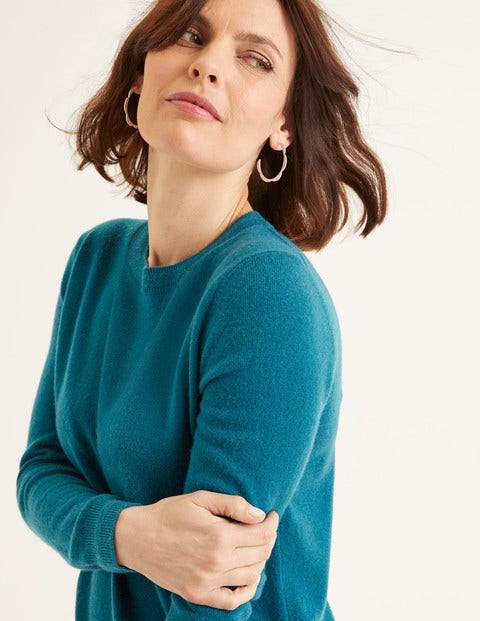 Cashmere Crew Neck Jumper - Baltic Cashmere Crew Neck Jumper - Baltic