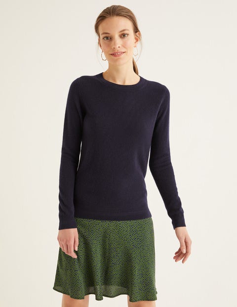 Cashmere Crew Neck Jumper - Navy Cashmere Crew Neck Jumper - Navy