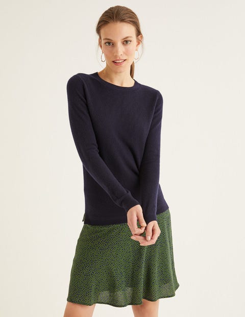 Cashmere Crew Neck Jumper - Navy Cashmere Crew Neck Jumper - Navy
