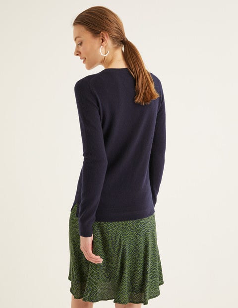 Cashmere Crew Neck Jumper - Navy Cashmere Crew Neck Jumper - Navy