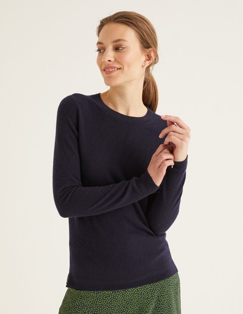 Cashmere Crew Neck Jumper - Navy Cashmere Crew Neck Jumper - Navy