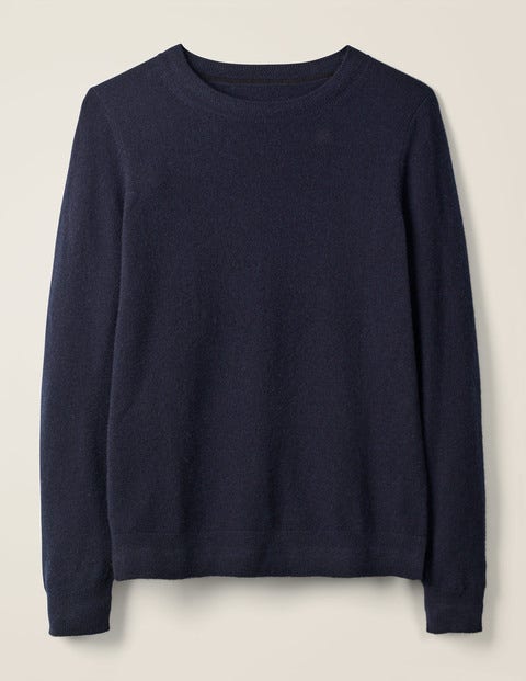 Cashmere Crew Neck Jumper - Navy Cashmere Crew Neck Jumper - Navy