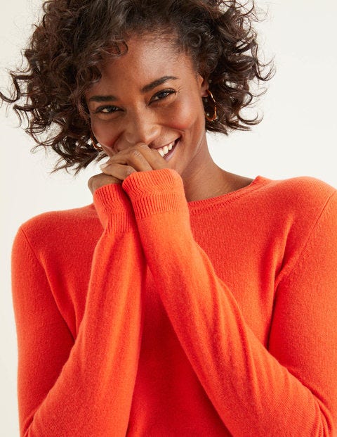 Cashmere Crew Neck Jumper - Firework Cashmere Crew Neck Jumper - Firework