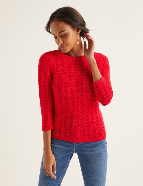 Amelie Pullover - Signalrot Amelie Pullover - Signalrot