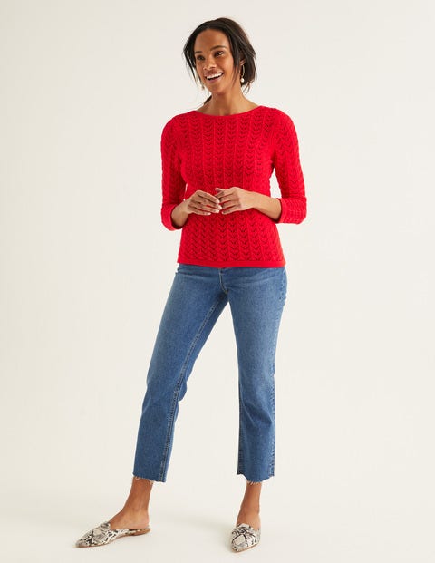 Amelie Pullover - Signalrot Amelie Pullover - Signalrot