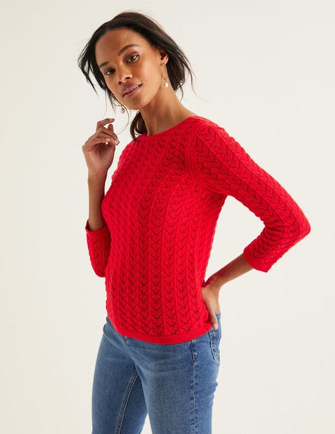 Amelie Pullover - Signalrot Amelie Pullover - Signalrot