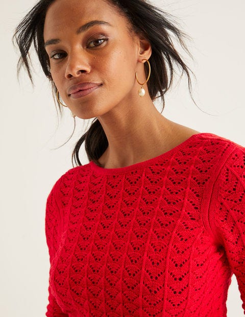 Amelie Pullover - Signalrot Amelie Pullover - Signalrot