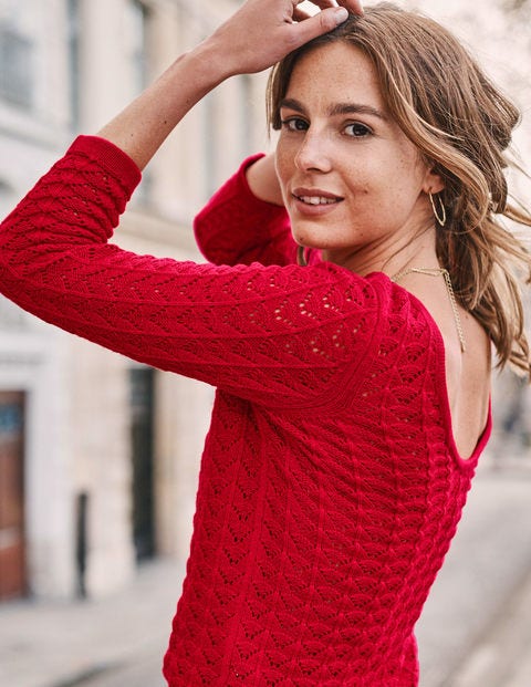 Amelie Pullover - Signalrot Amelie Pullover - Signalrot