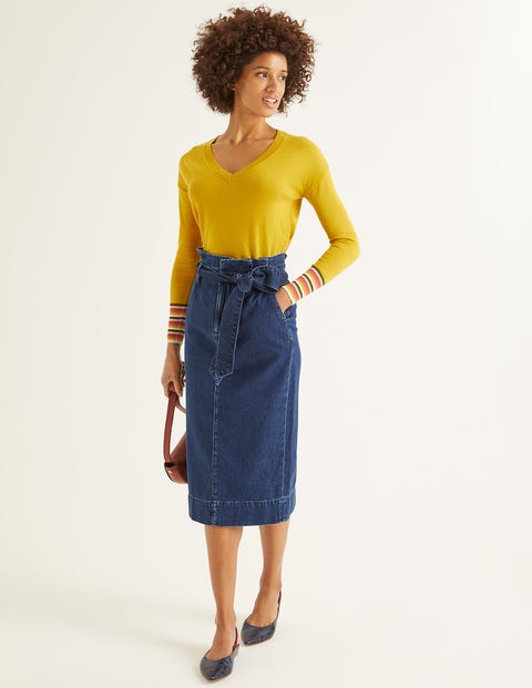Cassandra V-Neck Jumper - Saffron Cassandra V-Neck Jumper - Saffron