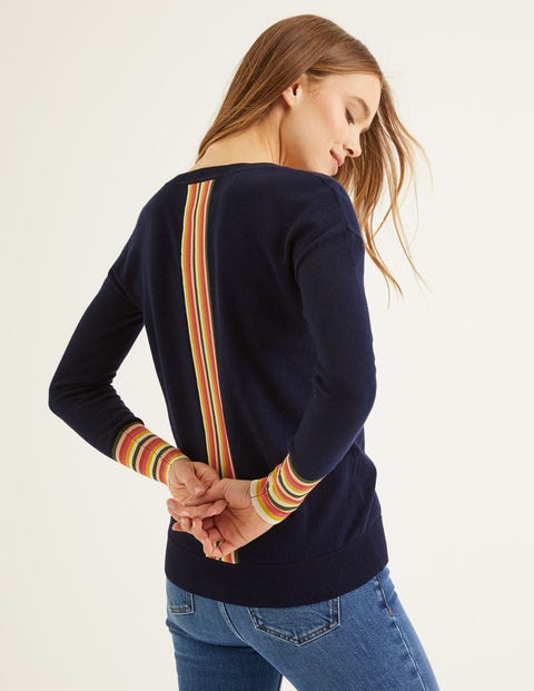 Cassandra V-Neck Jumper - Navy Cassandra V-Neck Jumper - Navy