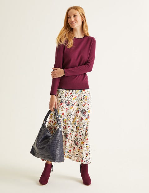 Elina Jumper - Ruby Ring/Navy Tipping Elina Jumper - Ruby Ring/Navy Tipping